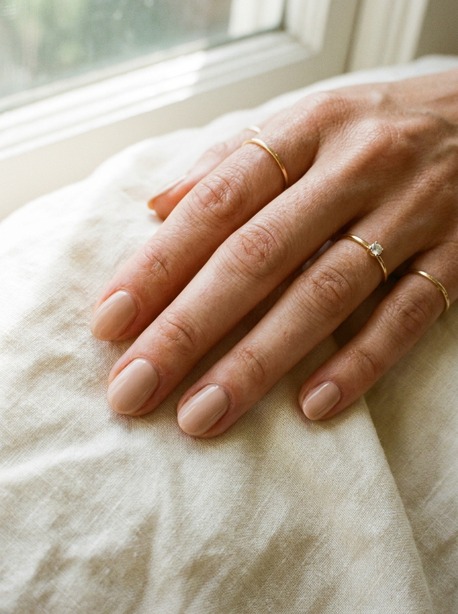 Nude Basic Nails als Basic Nails Inspiration 2026